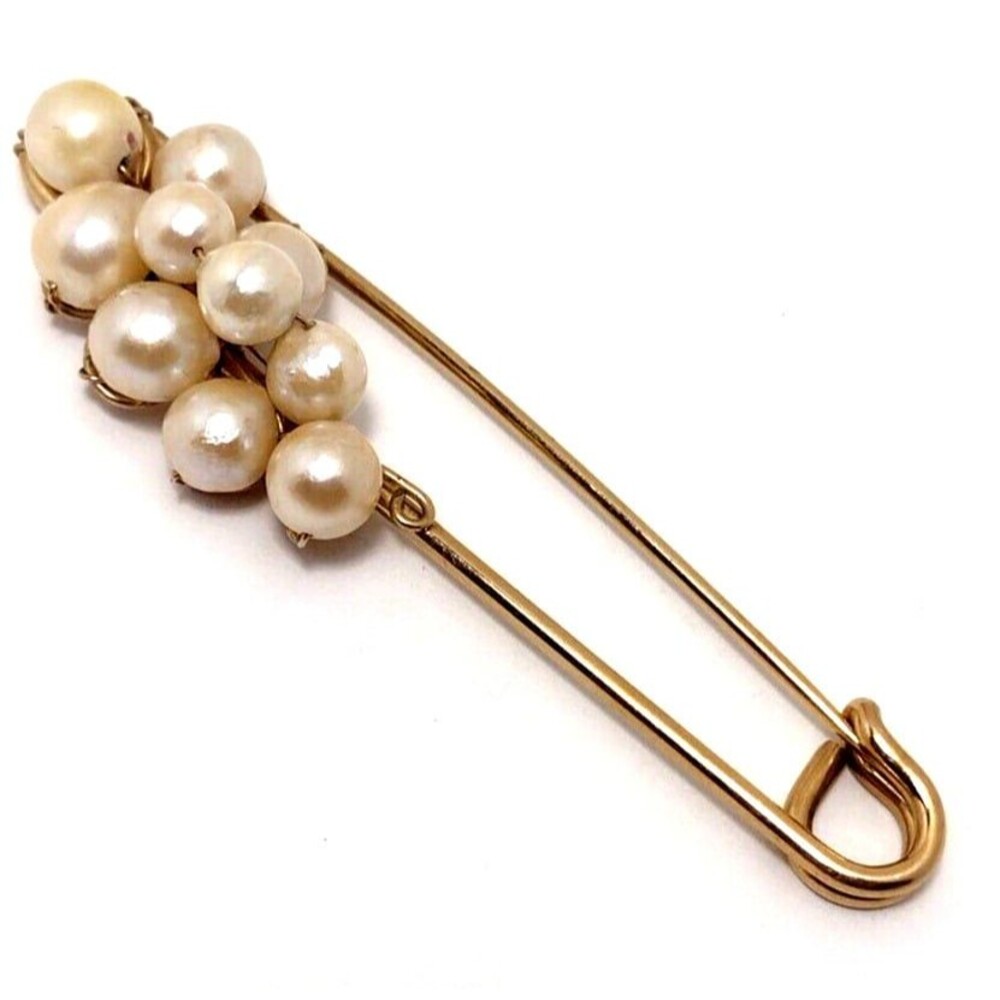 Vintage 14kt Gold Filled Pearl Brooch B.A.Ballou B.A.B